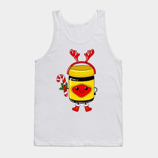 Cute Christmas Vegemite Jar Tank Top